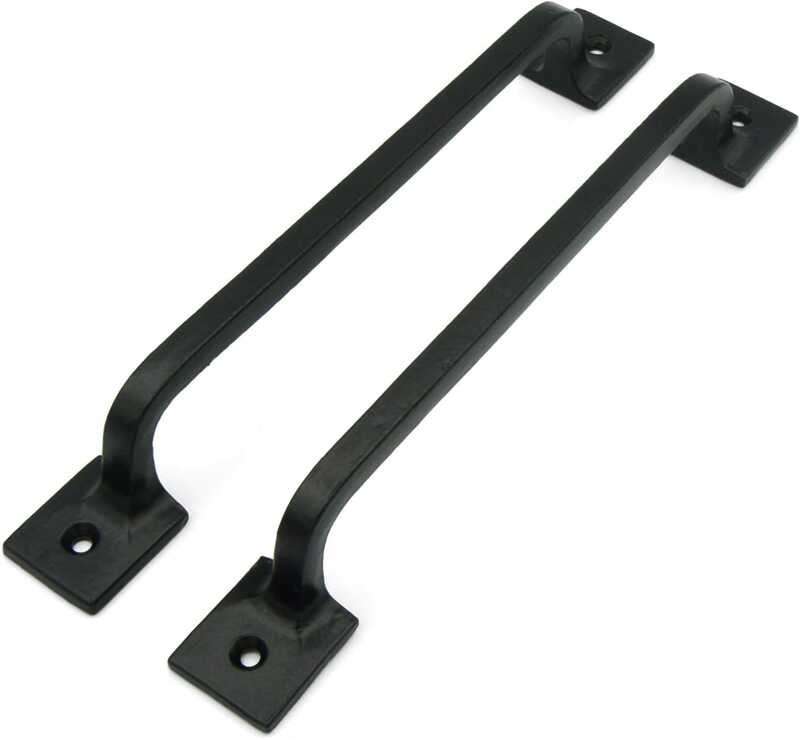 ROAD Black CRAFTSMAN Cast Iron Handle 22.86cm (Square Base, 2piece Set