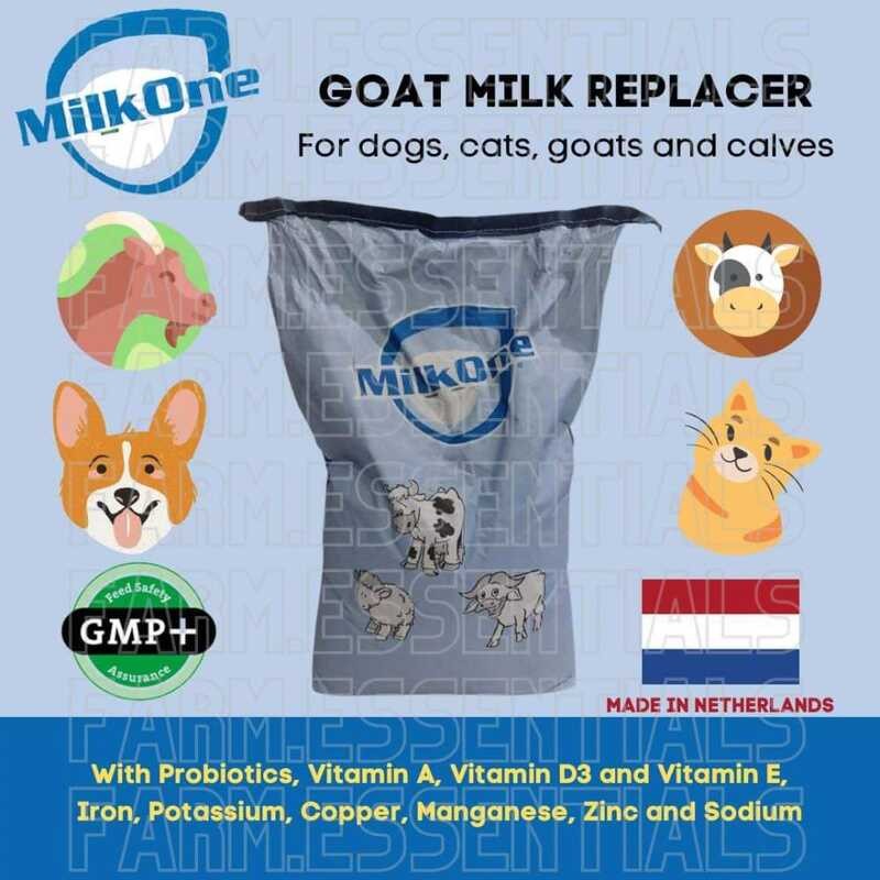 Can goat milk be used as a milk replacer for puppies and kittens?
