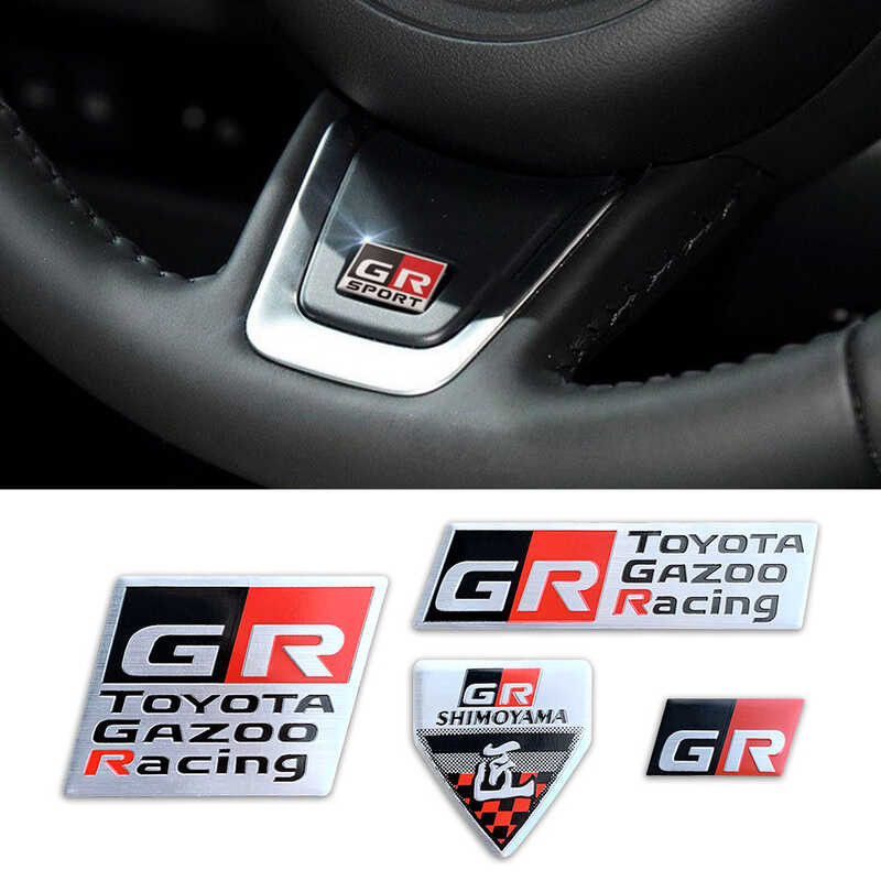 GR Sport Gazoo Racing Car Steering Wheel Center Emblem Labeling Sticker ...