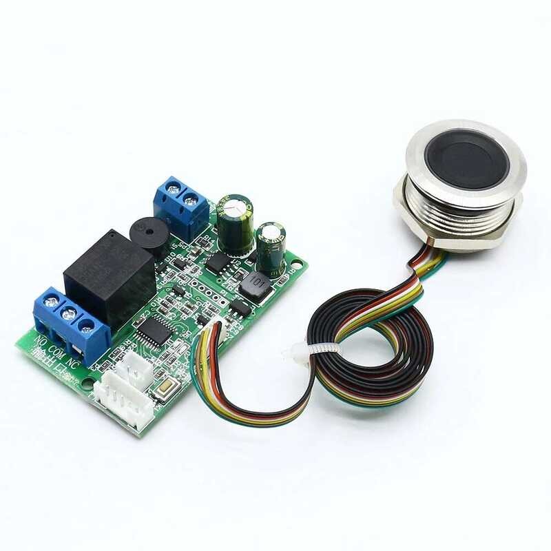 X Dc10-120V Fingerprint Relay Module Access Electric Lock Controller ...