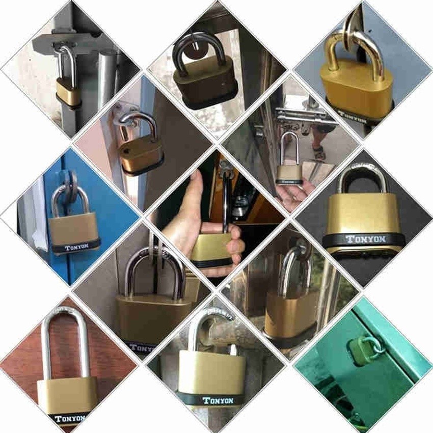 Closet door combination waterproof padlock 4-digit outdoor door ...