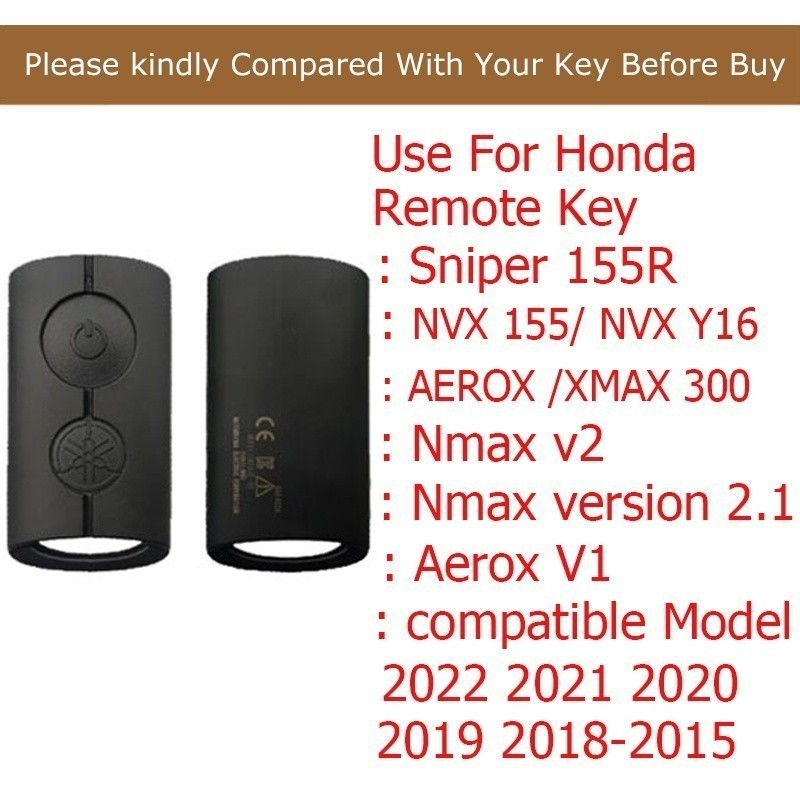 Yamaha Key Cover NVX 155 / Y16 AEROX S 150/XMAX 300 /Nmax v2 2020-2024 ...