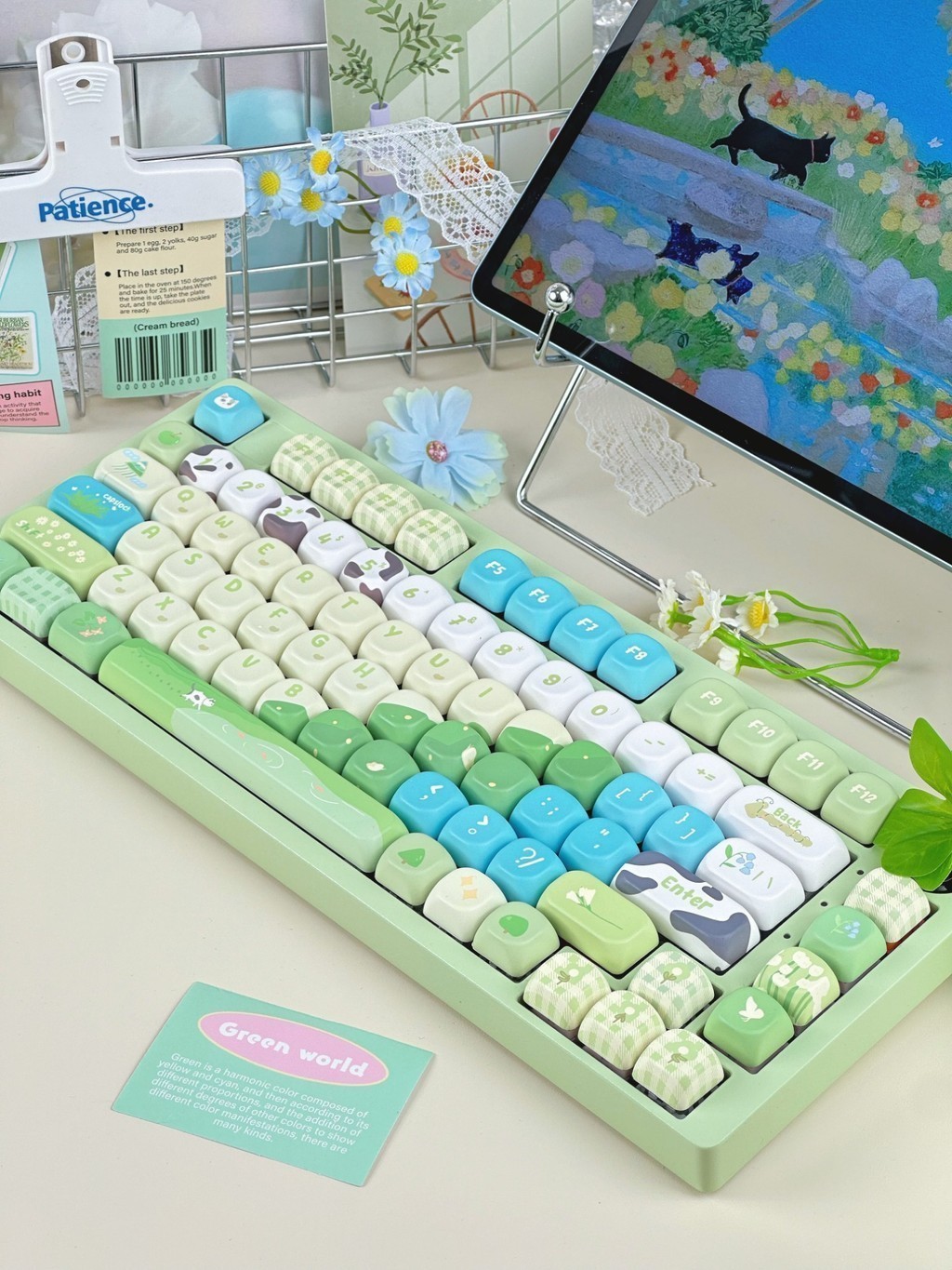 Green Park Keycap MOA/Cherry Profile PBT Five-sided Dye Sublimation ...