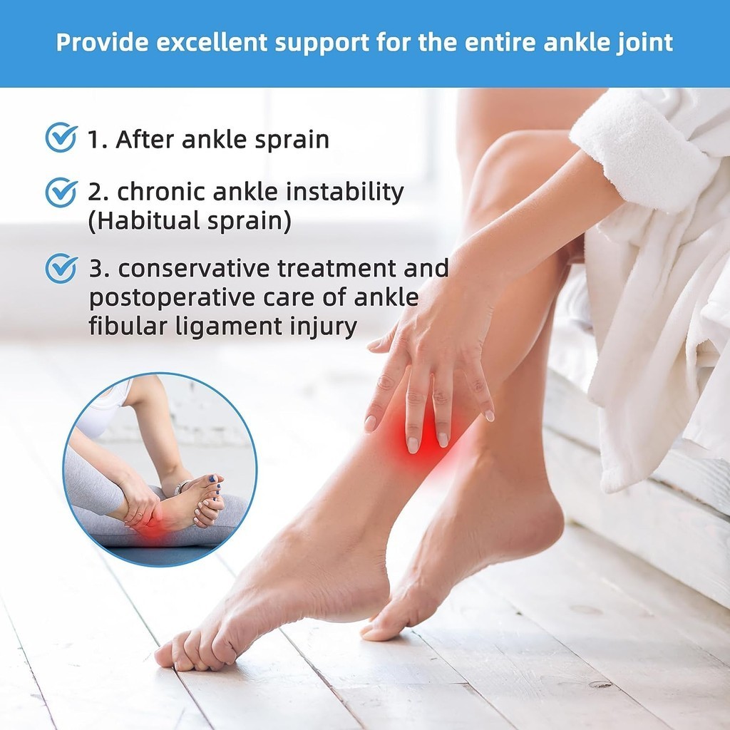 Ankle Brace-Stirrup Ankle Splint-Adjustable Rigid Stabilizer for ...
