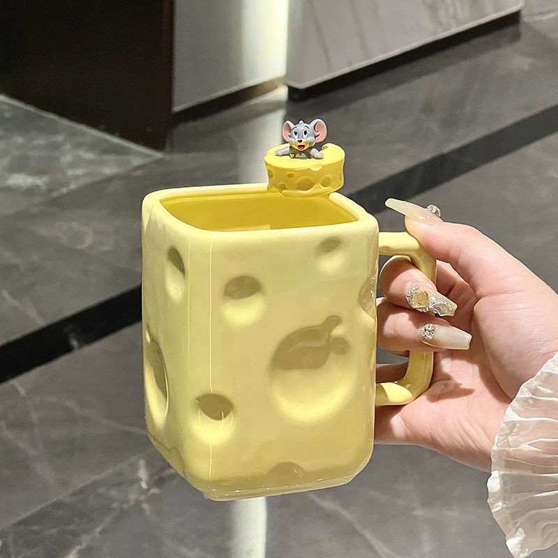 COD Cheese Mug, Creative Water Cup, Home Design Ceramic Cup, Girl ...