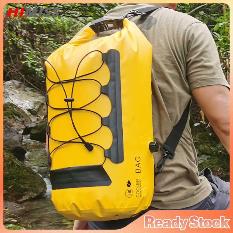 Ocean Pack Dry Bag, 500D PVC Backpack 20L Outdoor Shoulder Swimming