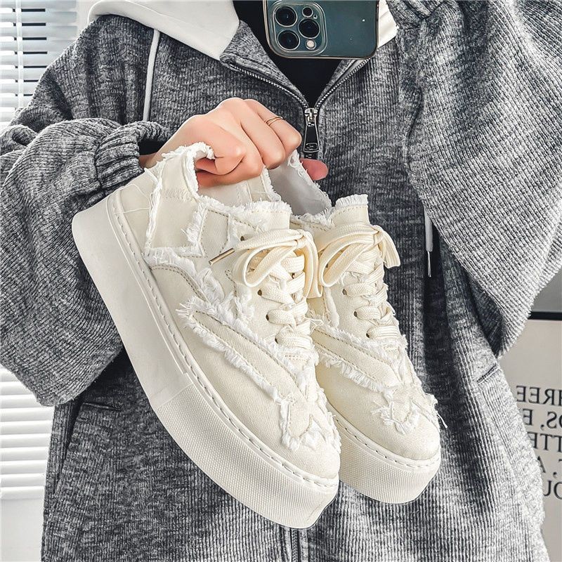 Casual Canvas Shoes For Boys Summer Trend Versatile Thick soled Beggar Shoes Niche Sneakers For Shopee Philippines