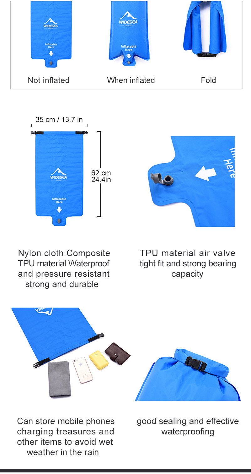 Widesea Camping Inflatable Mattress In Tent Folding Camp Bed Sleeping