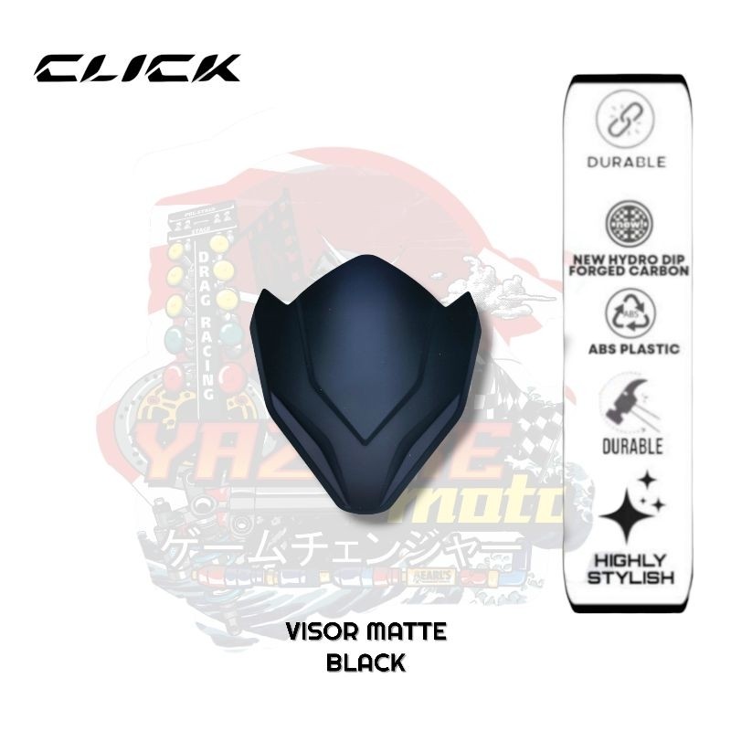 Visor for Honda click v2 (Available in black & carbon Akana) | Shopee ...