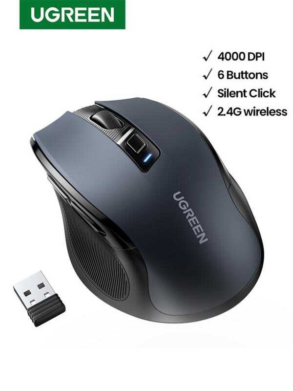 UGREEN Wireless Mouse 2.4G Ergonomic Mice For PC 90545 | Shopee Philippines