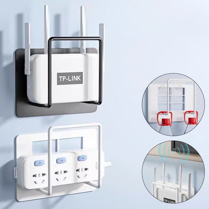 Wall Mounted Router Storage Rack Multipurpose Optical Modem and Socket ...