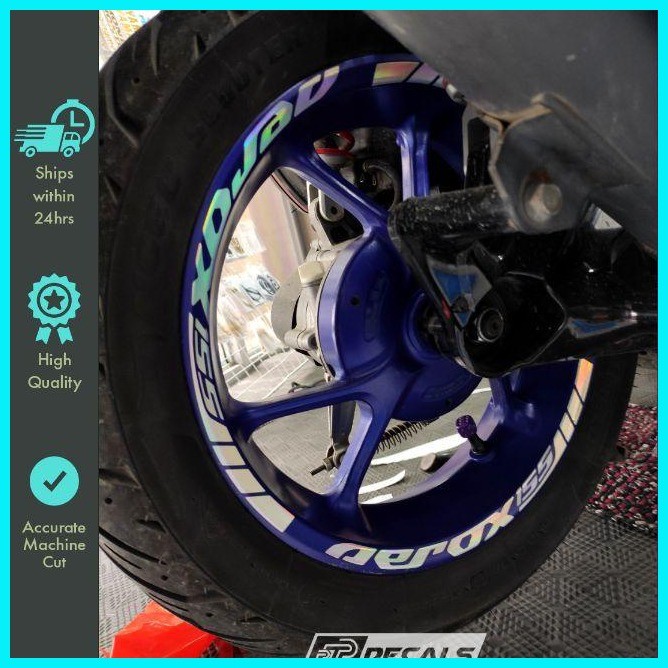 Mags decals aerox v2 rim sticker for motorcycle wheel AEROX 155 V1 ...