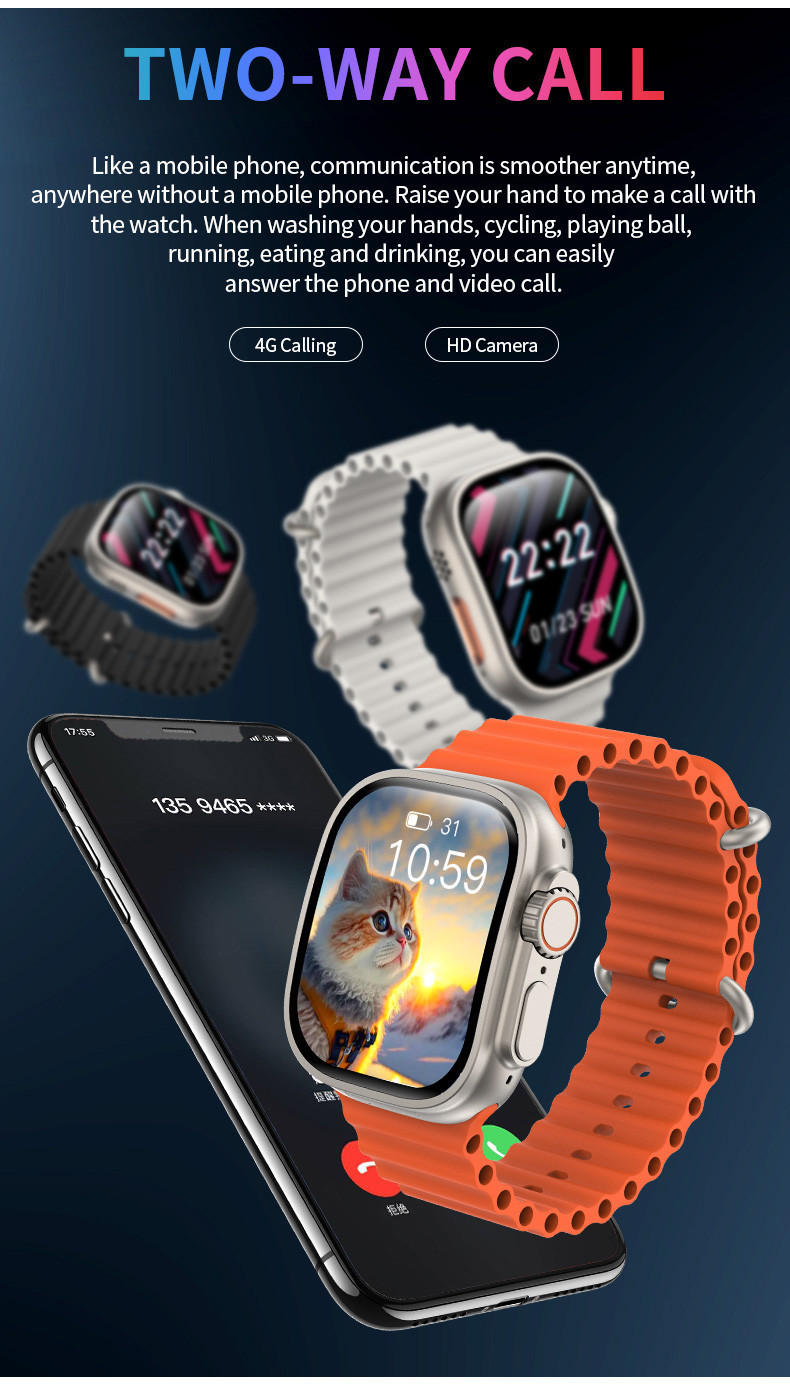 S9 Pro Smart Watch SIM Card And WiFi JC02 Pro AMOLED Curved Screen 4G Android Smartwatch Camera NFC GPS Google Play Music Playstore APP Download PIRE Shopee Philippines