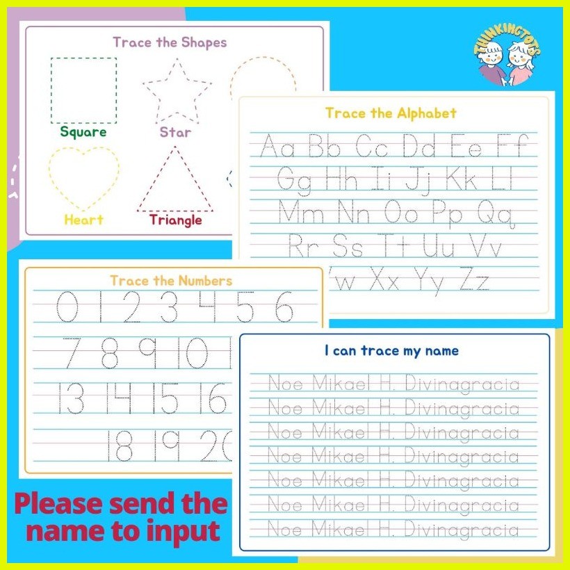 ☃ ۞ Laminated Tracing Activity Workbook Wipe And Erase Practice Tracing ...