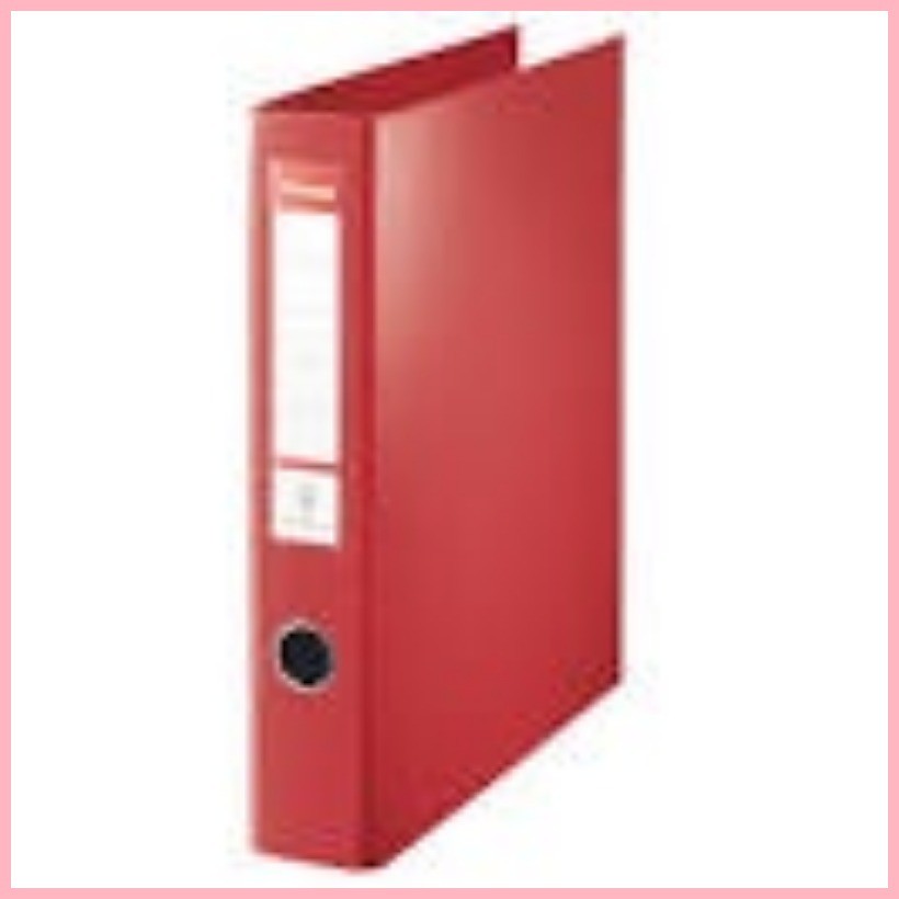 ∇ ♙ ♞,♘RED TOPCLIP 3 inch Lever Arch File Folder With 2 Ring Metal