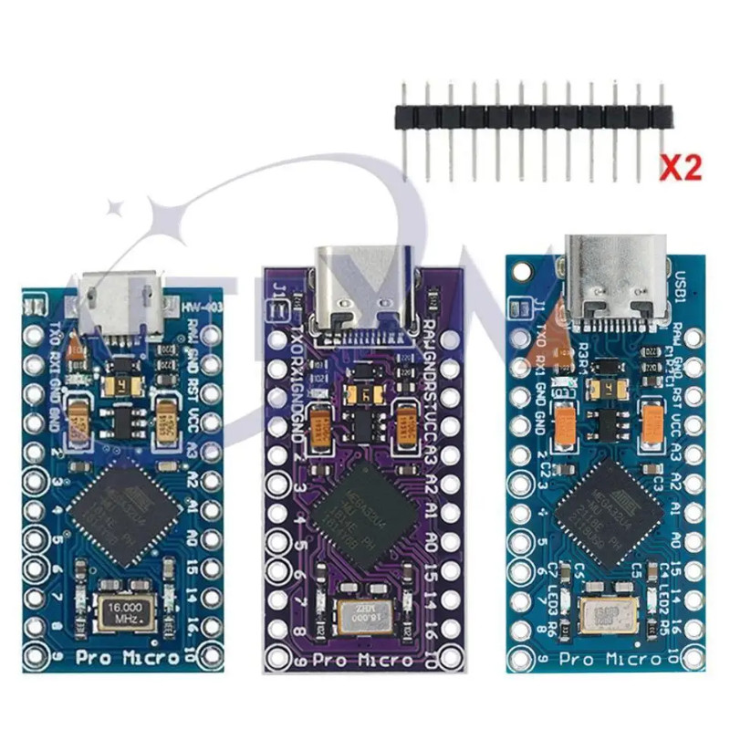 MICRO/MINI/TYPE-C USB ATMEGA32U4 Module 5V 16MHz Board For Arduino ...