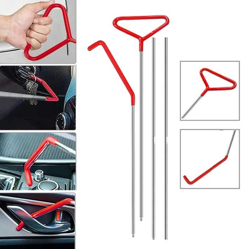 Car Tool Kit Door Open Grabber Lockout Lock Pick Set Long Range Reach