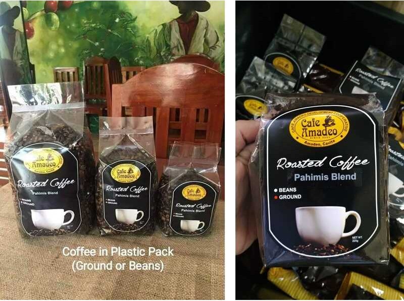 Cafe Amadeo Pahimis Roasted Coffee Blend Ground or Beans Plastic Pouch