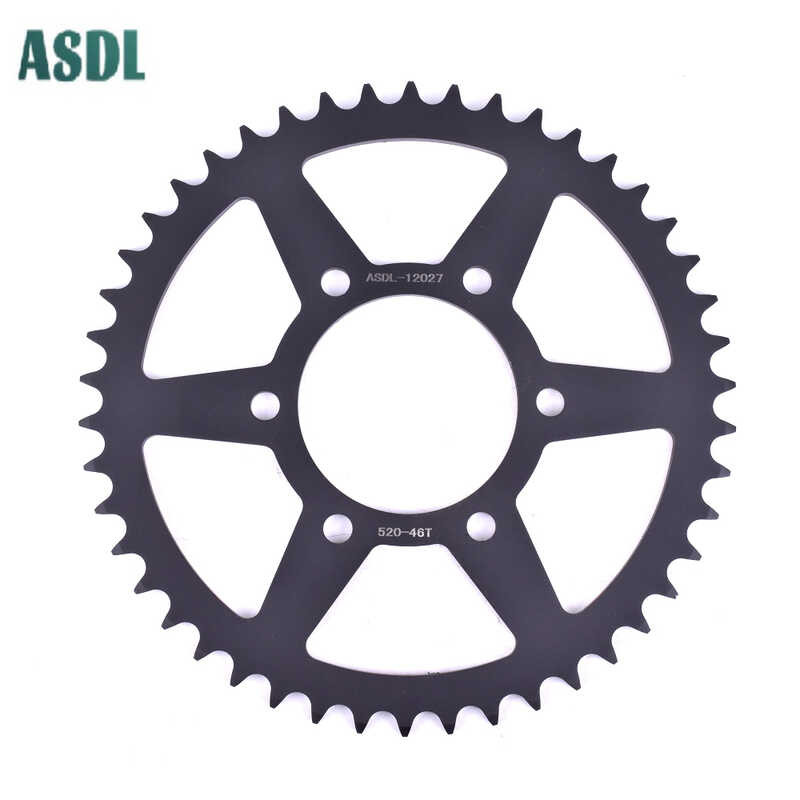 520 46T Rear Chain Sprocket for Kawasaki Ninja400 EN650 EX650 ER650