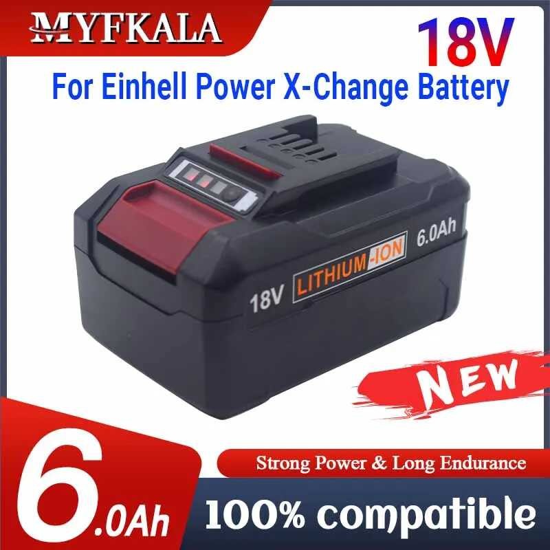 6000mAh Replacement EIN18C2 Liion Batteria for EINHELL 18V Battery X