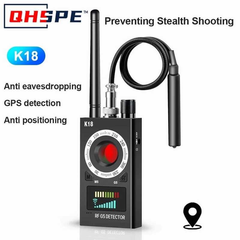 MultiFunction K18 AntiCandid Cam Wireless Lens Device 1Mhz6.5Ghz GSM