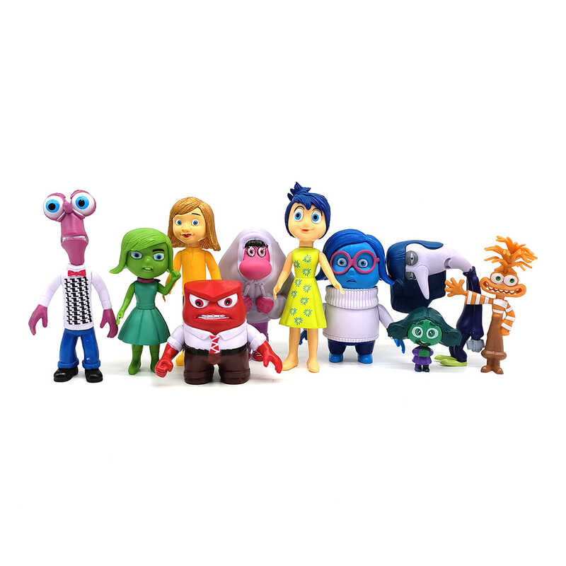 Inside Out 2 Anime Joy Sadness Angry Action Figure Fear Disgust Kits ...