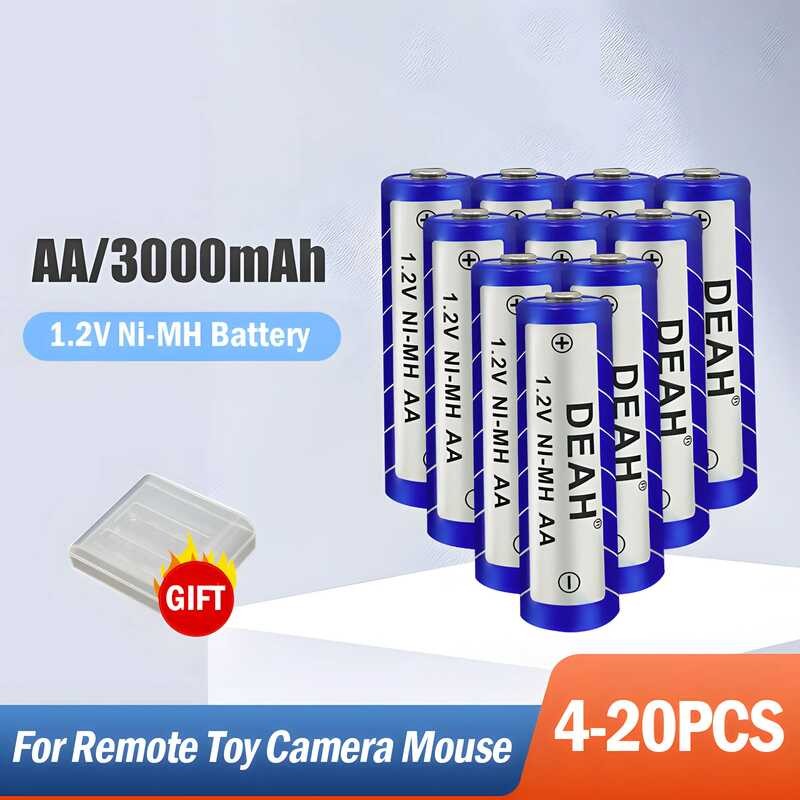 DEAH 87 1.2V 3000mAh Ni-MH AA Battery For Toys Camera Temperature ...