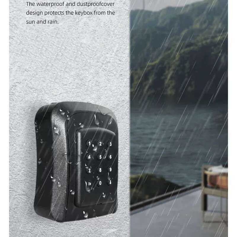 Plastic Waterproof Outdoor Combination Key Storage Lock Box Garage ...