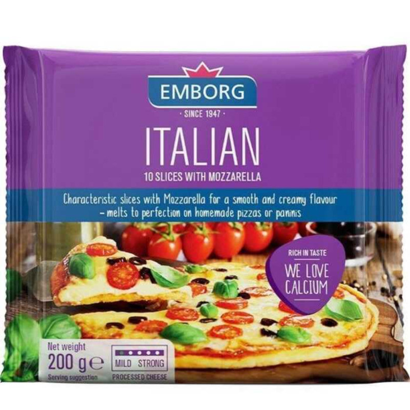 (Iline) Emborg Italian Mozzarella Cheese Slices 200G 41C 08B | Shopee ...