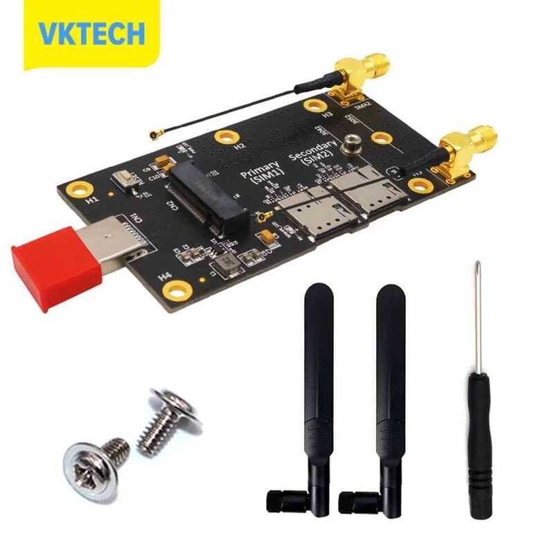 M2 USB [Vktech] 3.0 Adapter W/Dual Nano SIM Card Slots+ 2 Antennas Para