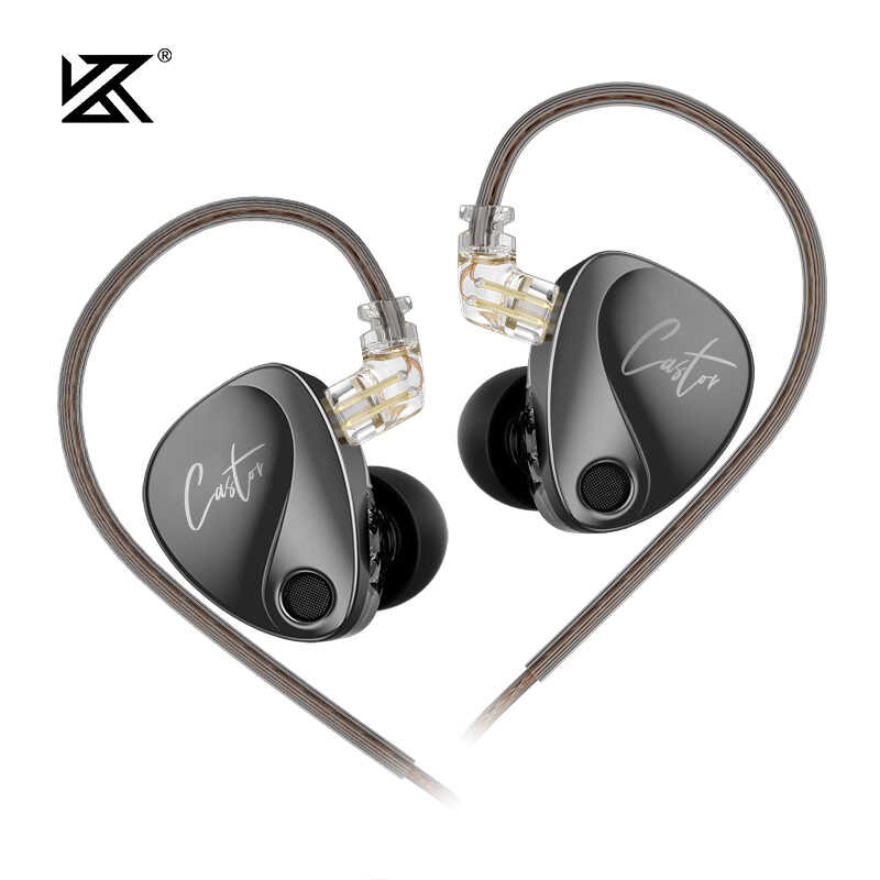 KZ Castor In Ear Wired Ears HIFI Bass Tunable Balanced Armature Sport