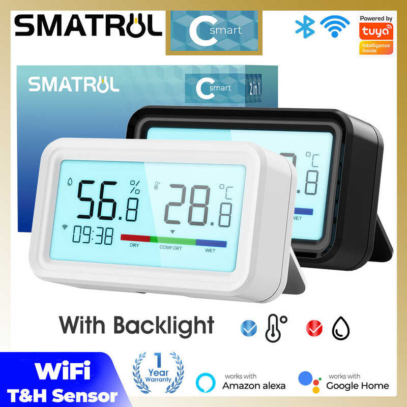 Tuya SMATRUL CSmart Wifi Indoor Hygrometer Thermometer Sensor Digital