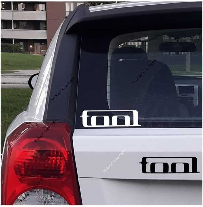 Tool decal, 02 suitable for instruments, car windows, rock band logos ...