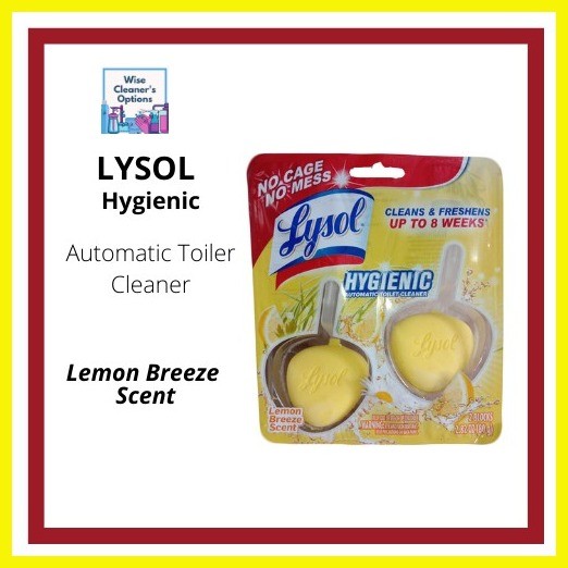 Lysol Hygienic Automatic Toilet Cleaner Lemon Breeze Scent Shopee