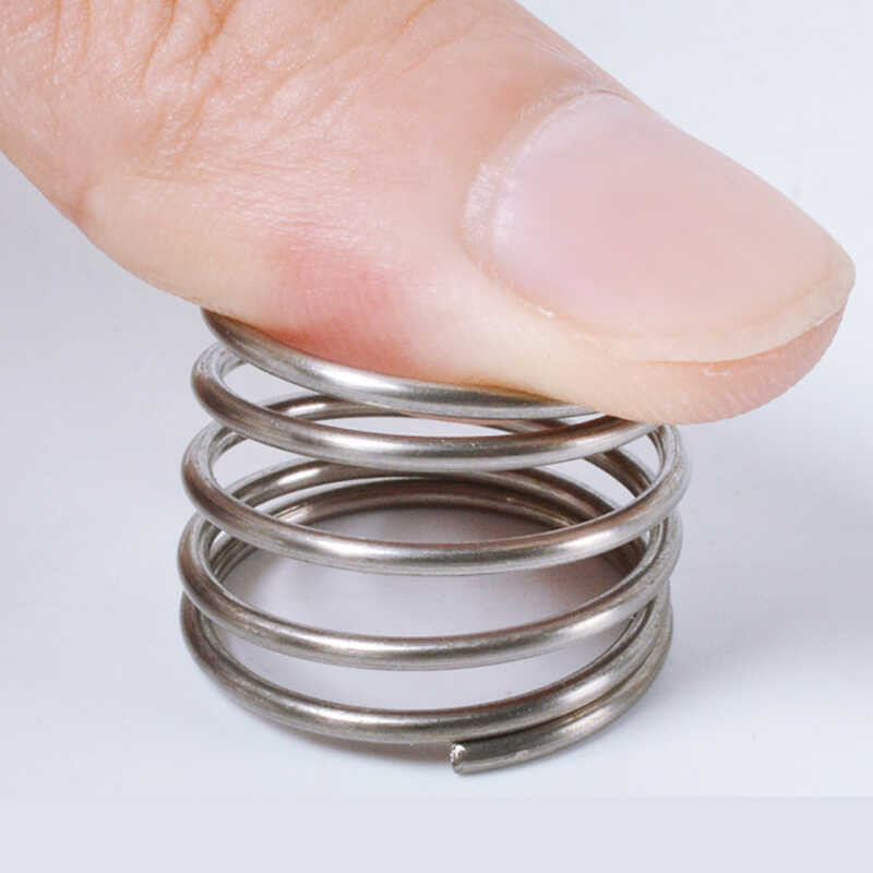 10Pcs ∮ 304 Stainless Diameter 1.5Mm Compress Pressure Spring Rotor ...