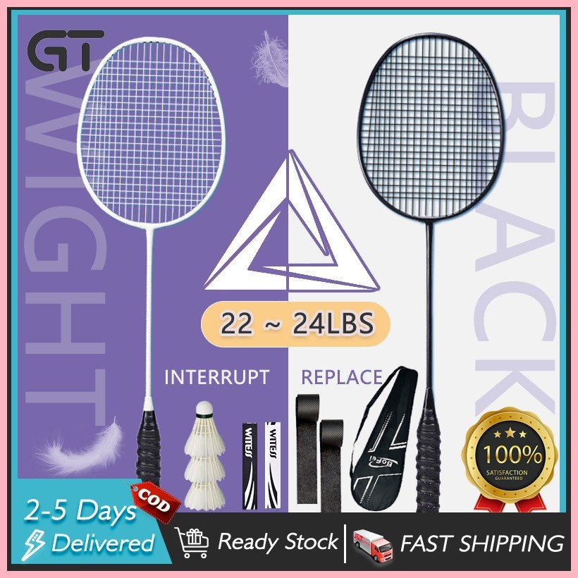 GT Badminton Racket Badminton Set Original Carbon Firber 4U G5 24LBS ...