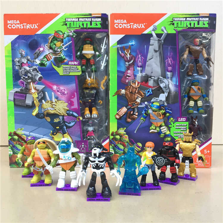 Mega Bloks, Meigao Meijia Treasure, Ninja Turtles, Turtle Cars ...
