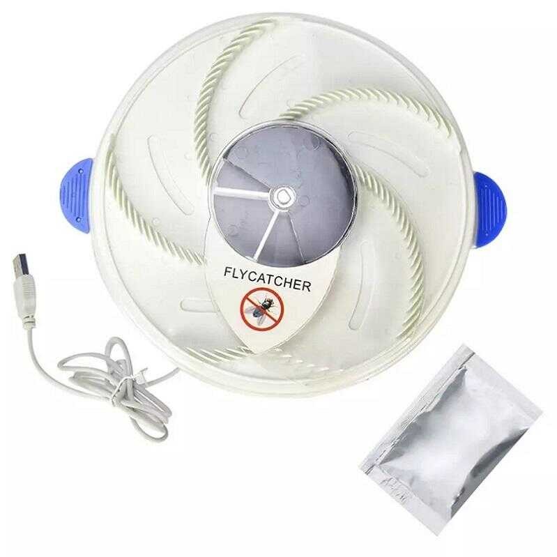 Electric Automatic Flycatcher Fly Trap Fly-Catching Artifacts Insect ...