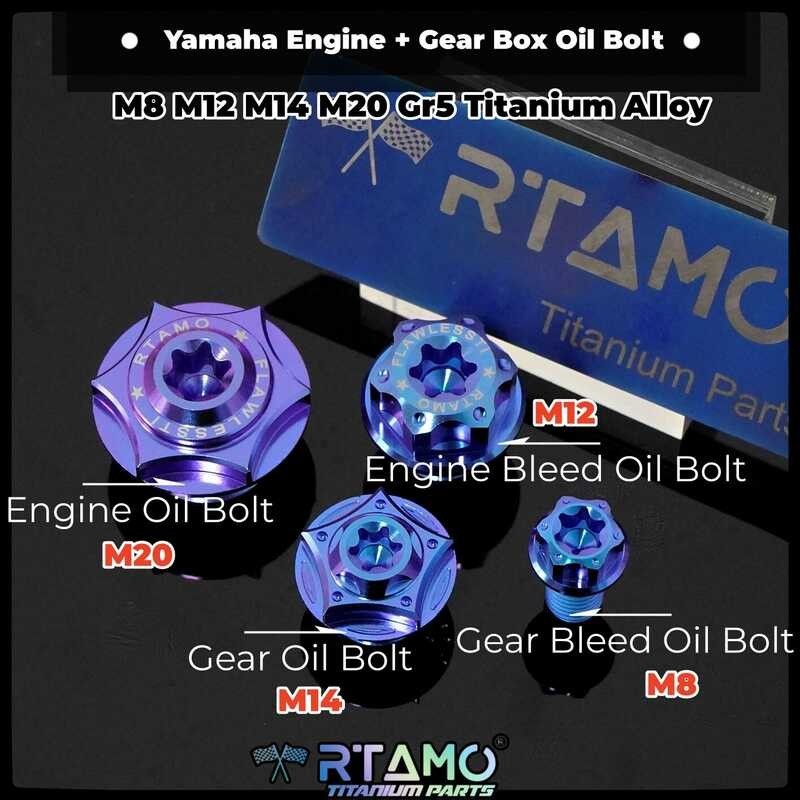 RTAMO ♚ [Unk] M8 M12 M14 M20 Gr5 Titanium Engine+Gear Box Oil Filter ...