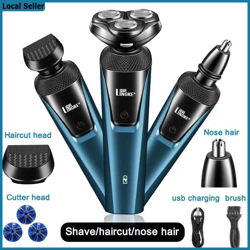 Shaver 3 in 1 Electric Nose Razor Professional Hair Bear Trimmer Kit ...