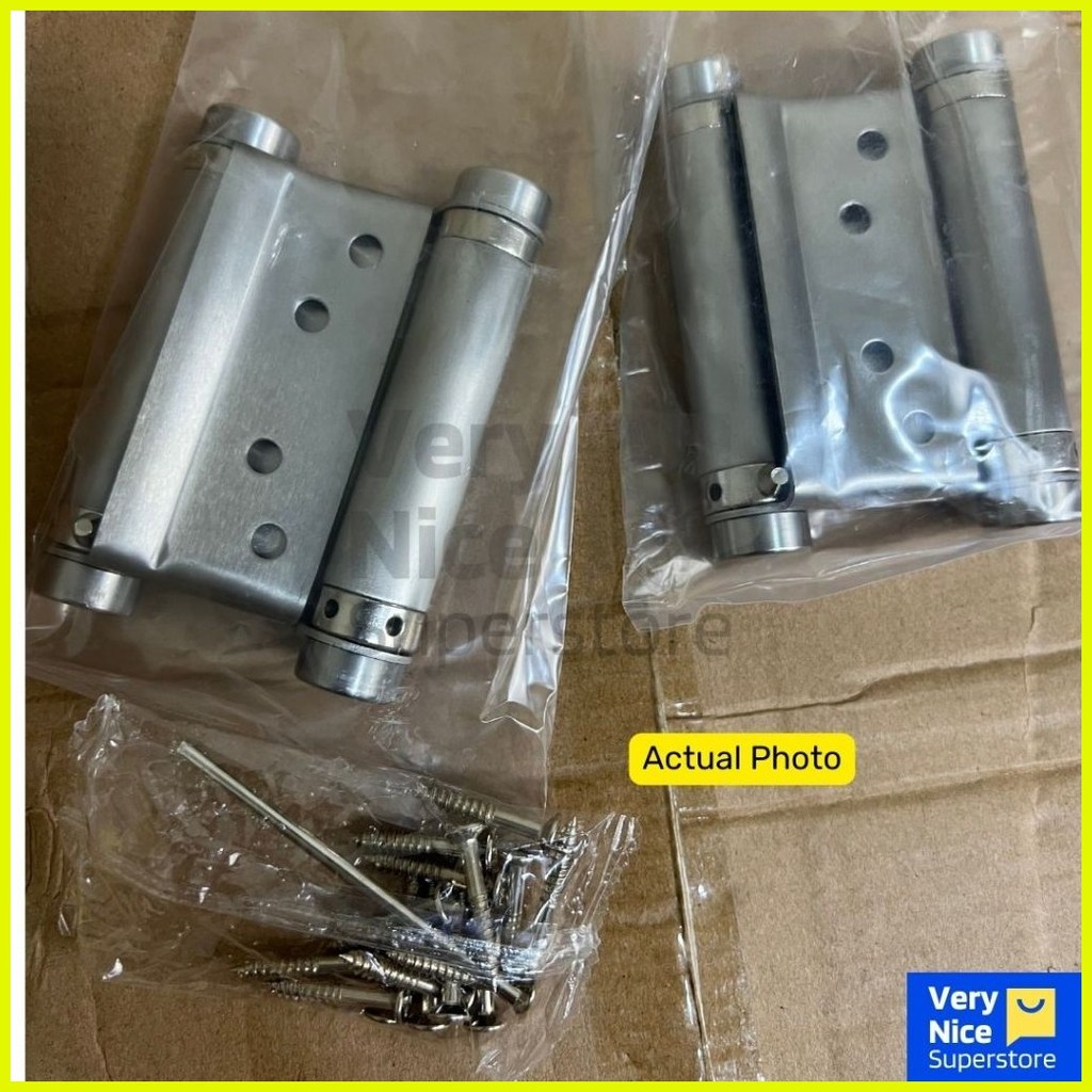 (2PCS) DH2W Double Action Self Close Door Hinge 3