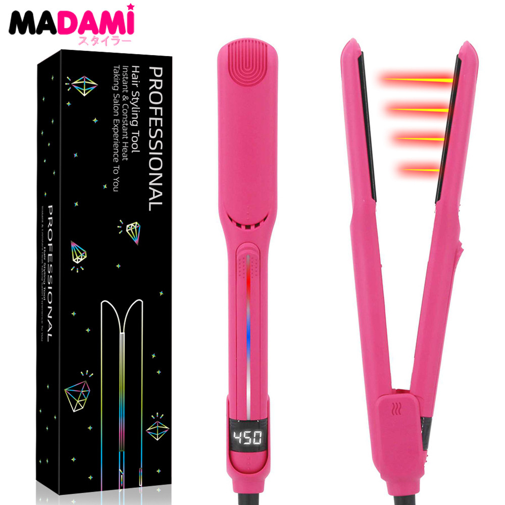 Infrared Flat Iron 450°F / 230℃ 2 In 1 Professional Salon Straightener