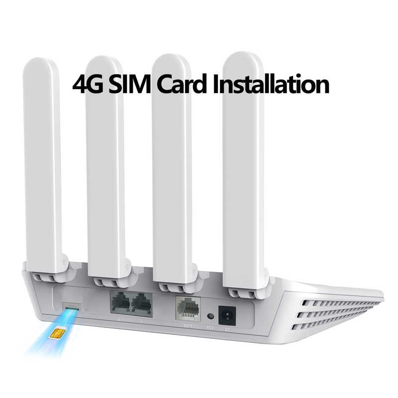 4G Zbtk Router WI FI SIM Card Ec200aeuha Modem 2.4Ghz 4Ghz Dual Band ...