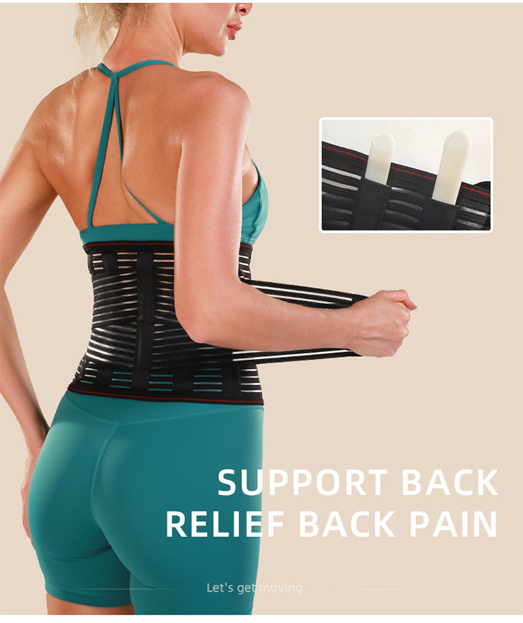 Back Brace for Men & Women Breathable Waist Lumbar Lower Back Support