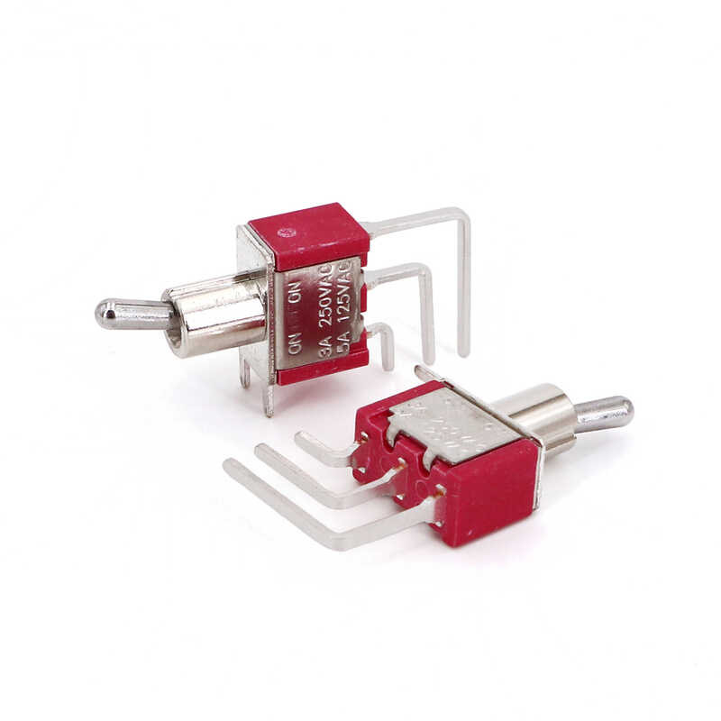 Salecom T80-T 5Pcs Series Vertical Right Angle 3-Pin SPDT PCB Mount ...