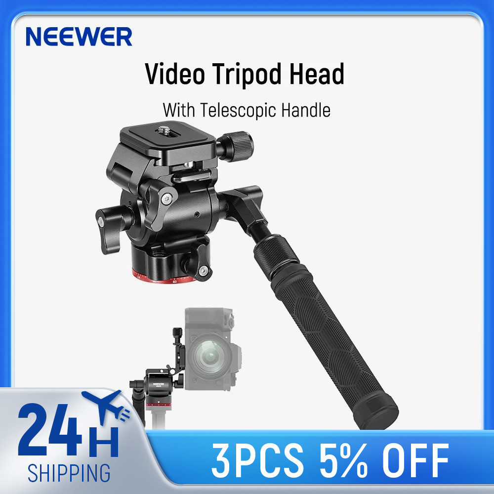 NEEWER Video Tripod Head Upgraded Vertical/Horizontal Switch, Compact
