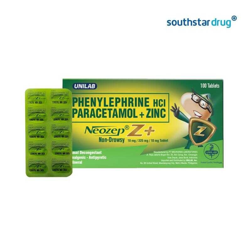 Neozep Z+ Non-Drowsy 10Mg Tablet - 20S 79 | Shopee Philippines
