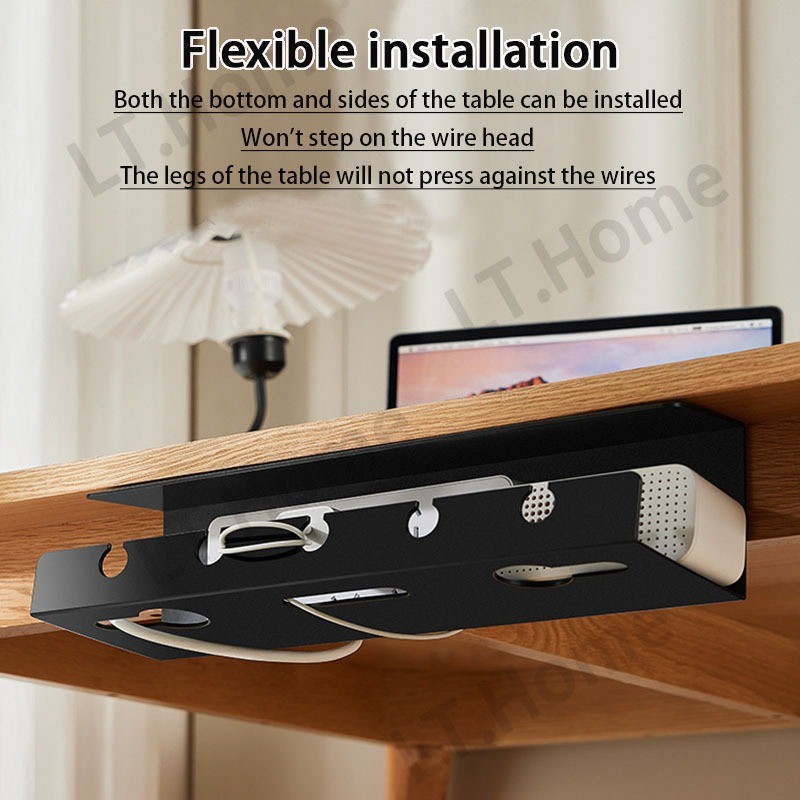 Under Desk Cable Management Tray Wire Organizer Under Table Wire Winder ...
