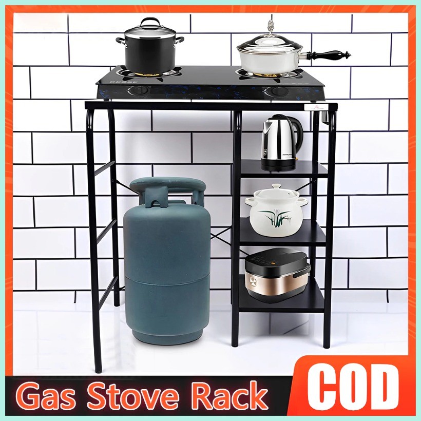 Gas Stove Stand Rack Heavy Duty Stainless Multi-Layer Gas Rack Stove ...