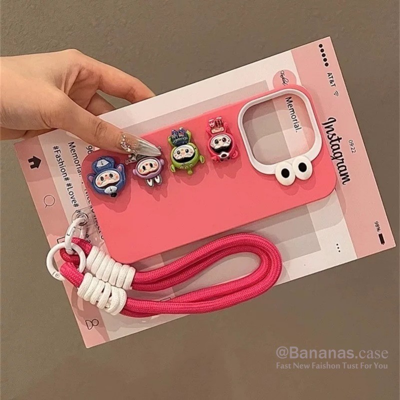 iPhone 15 14 13 12 11 Pro Max X Xr Xs Max Phone Case 3D DIY Cartoon